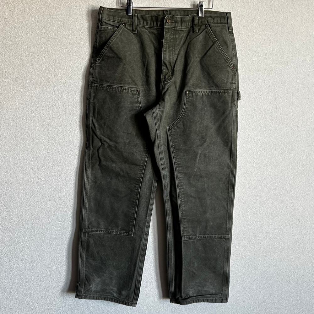 Carhartt B136 MOS green double knee work wear carpenter pants